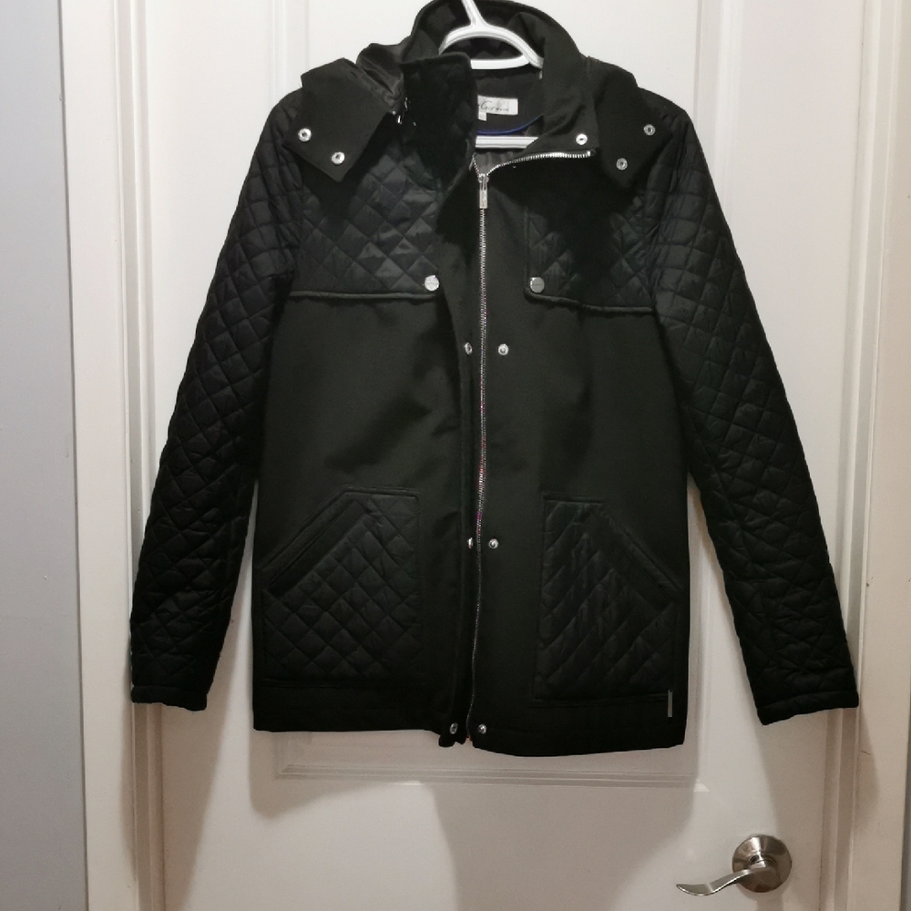 Kenneth Cole New York Black Quilted Ski‎ Jacket